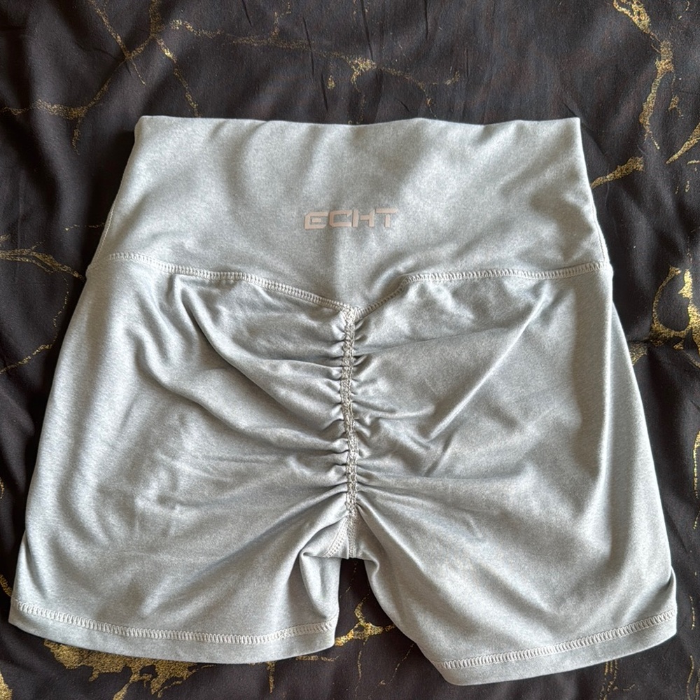 ECHT Gray Bike Shorts High-Waisted Athletic Wear